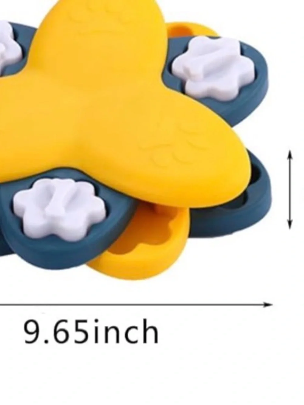 Interactive Yellow and Teal Dog Puzzle Feeder Toy